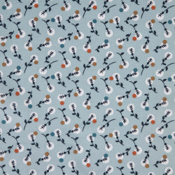 Printed Cotton LILIPAN Nile / Indigo